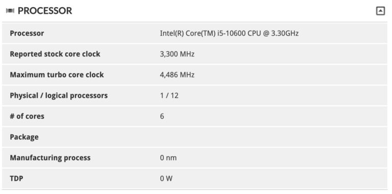 Intelの第10世代Core i5-10600 6コア/ 12スレッドおよびCore i3-10300 4コア/ 8スレッドデスクトップ