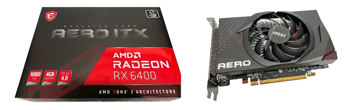 シンガポールでは、MSI Radeon RX 6400 AERO ITXの方がRX 6500XT MECH