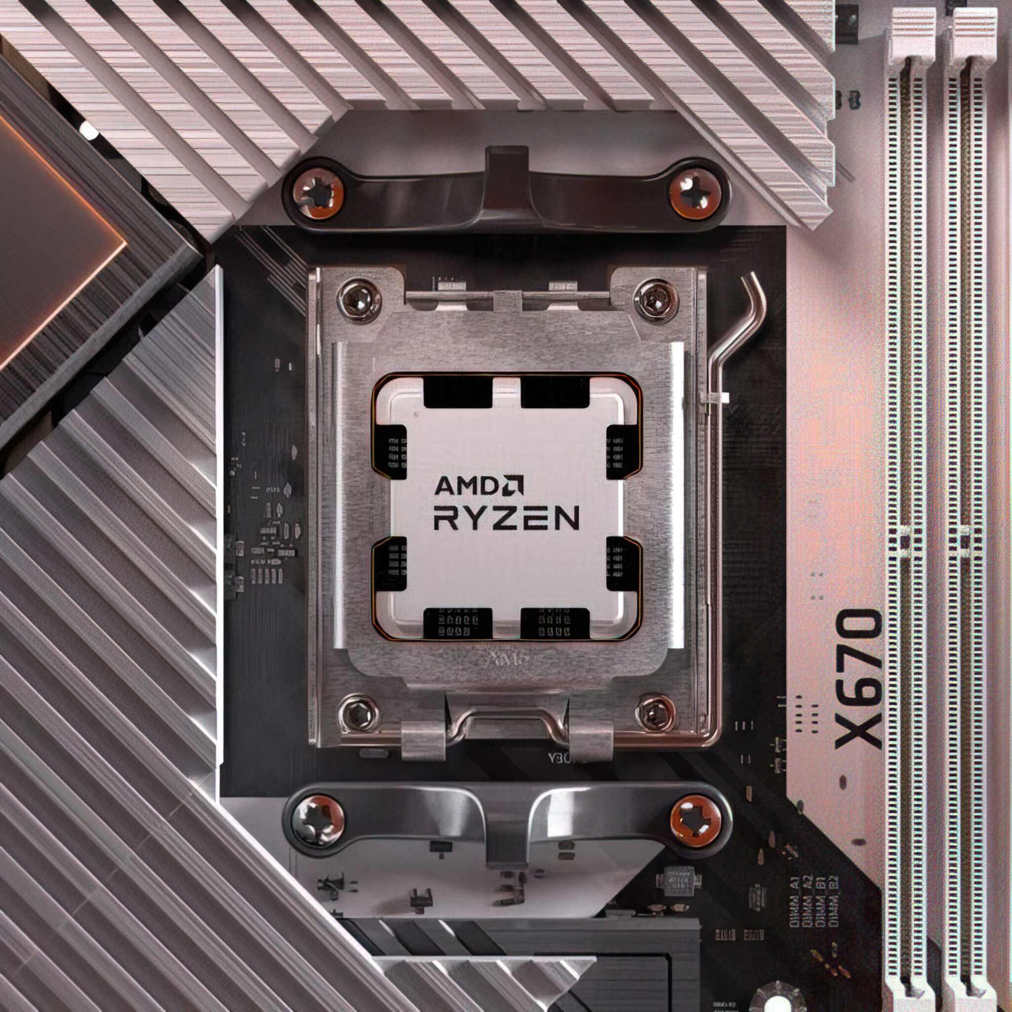 GigabyteのX670E AORUS Masterマザーボードで動作するAMD Ryzen 5 7600X 6コア＆4.4GHz 