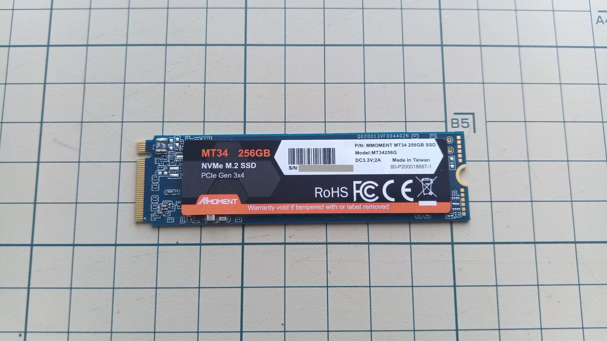 Moment MT34 NVMe Gen3 SSD 256GBレビュー - 自作ユーザーが解説する