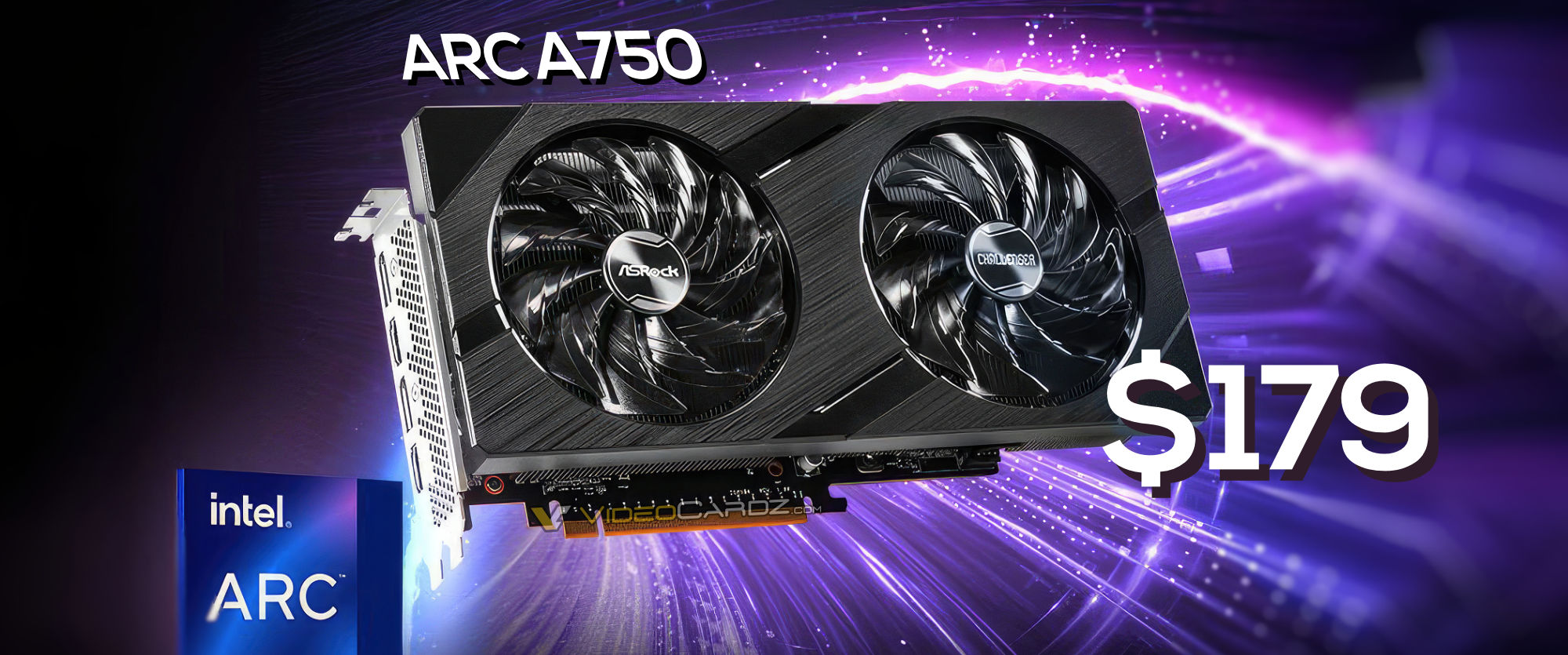 ASRock Arc A750 Challenger 8GB がアメリカでわずか179ドルで入手可能
