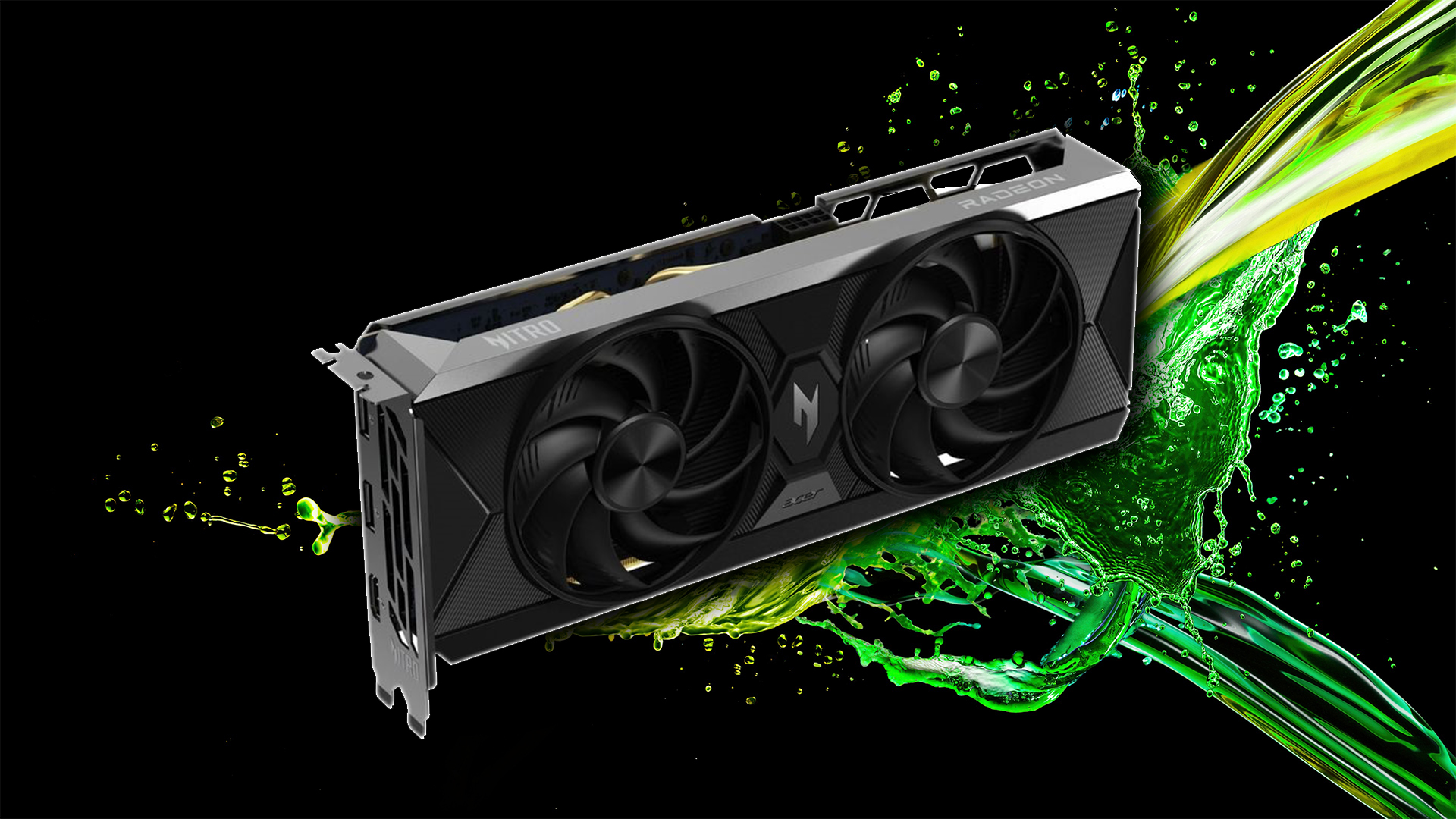 Acer Nitro Radeon RX 9060 XTを発見：3つのディスプレイ出力を備えた