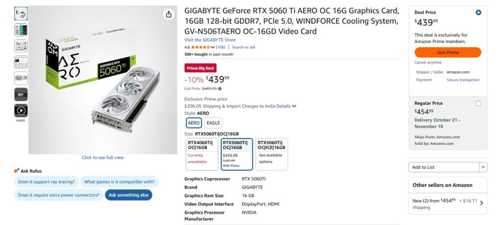 最も人気のあるRTX 5000 GPUの1つがメーカー希望小売価格を下回りまし