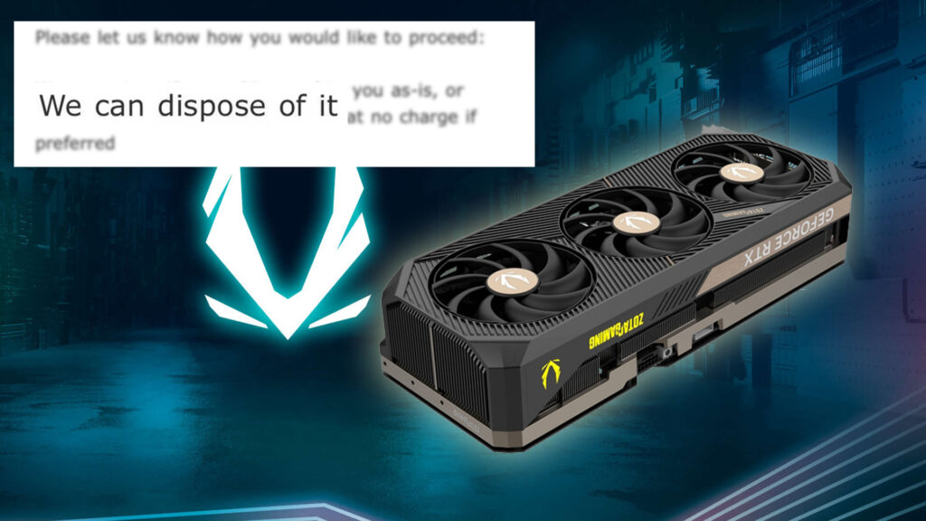 ZOTAC、RTX 5070 TiのRMAを拒否、ユーザーが完全に動作すると主張する 