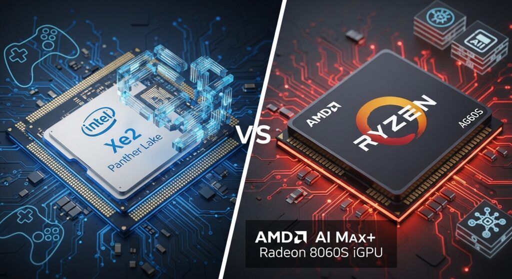 統合グラフィックス機能を搭載したIntelとAMDのモバイルプロセッサチップ