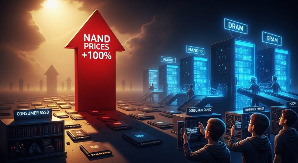 NAND不足の危機をドラマチックに視覚化