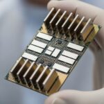 AMD Instinct MI455X AIアクセラレーターのクローズアップ
