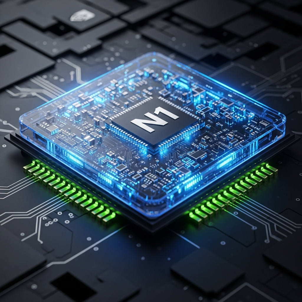 NVIDIAのN1 SoC（システム・オン・チップ）のコンセプトビジュアル