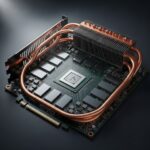 大型シリコンダイを囲むVRAMチップを備えた高性能ゲーミングGPU基板