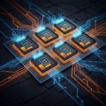 CCDチップレットを複数配置したCPUの模式図