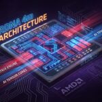 AMD RDNA 4mアーキテクチャのiGPUダイのコンセプトイラスト