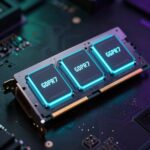 NVIDIAのGeForce RTX 5060グラフィックスカードのスタイライズドイラスト