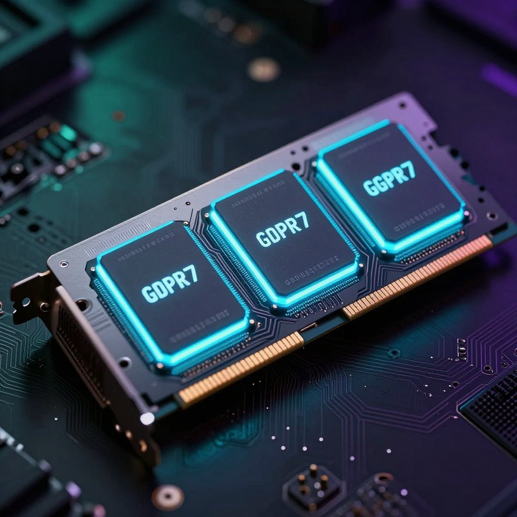 NVIDIAのGeForce RTX 5060グラフィックスカードのスタイライズドイラスト