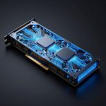 近未来的なGPUカードのコンセプトアート