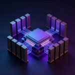 マルチダイ・チップレット実装の等角投影コンセプトアート