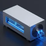 未来的なPC電源ユニットのコンセプトアート。